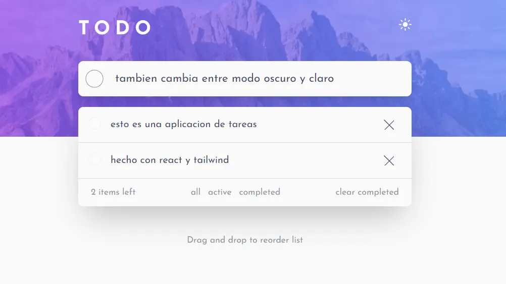 TODO App (Frontend Mentor)